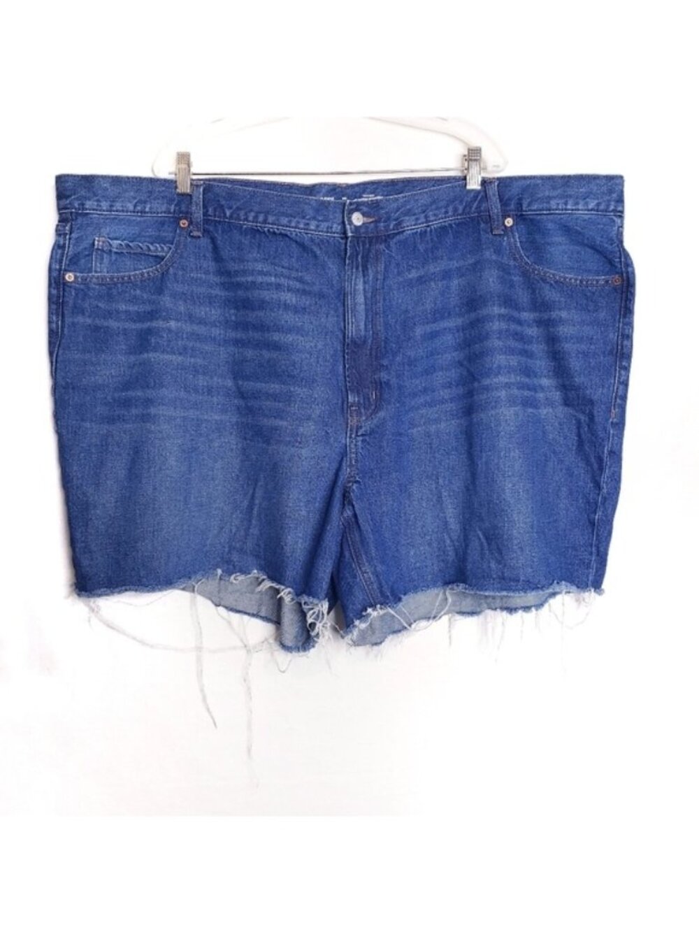 Old Navy High Rise Slouchy Straight Frayed Cutoff Jean Shorts Women's Size 28